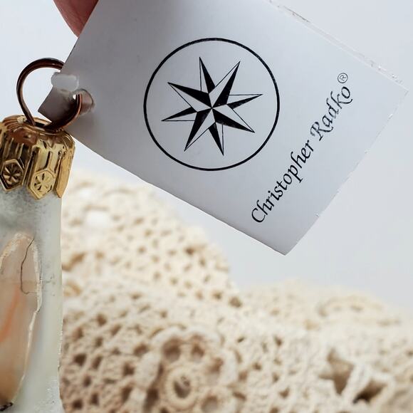 Christopher Radko “Hoppy Halloween” Glass Bunny Ornament w/ Box - Picture 3 of 4